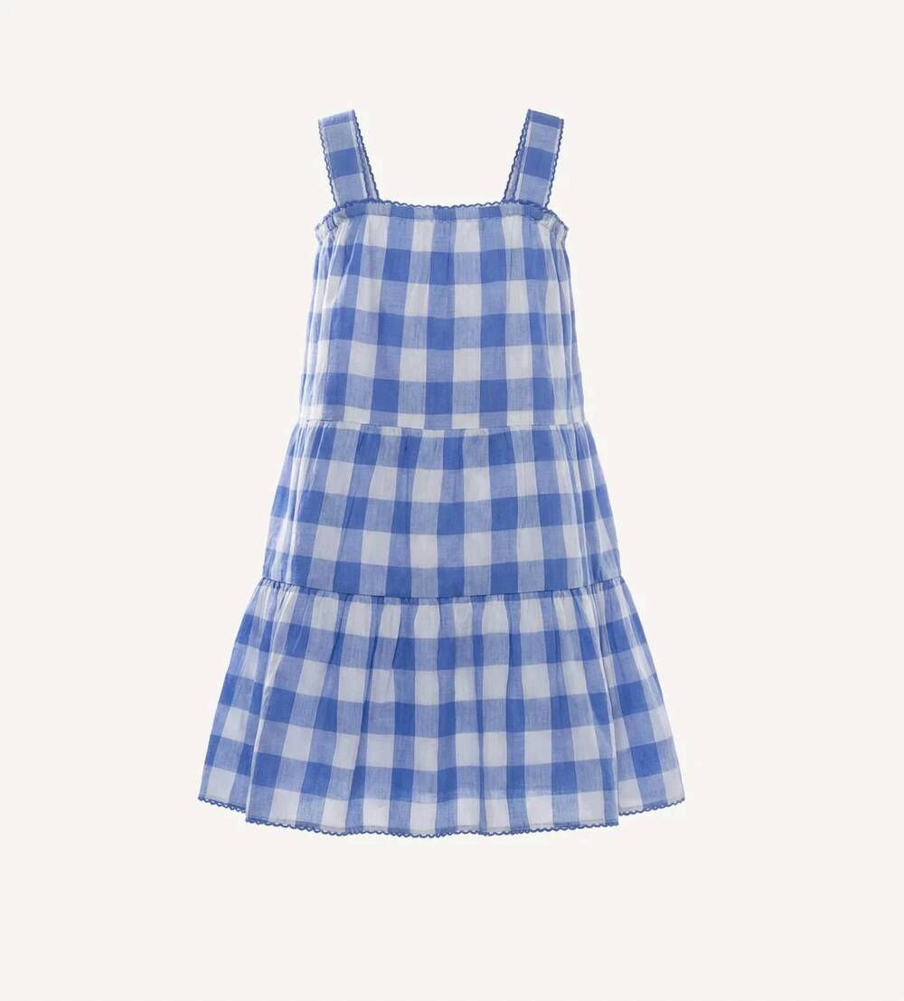 NEW CLEOBELLA girl's littles sunflower dress in blue bonet